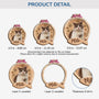5740OUS3 custom 2 layered wood ornament cats first christmas ornament with photo_ 5740OTTQD