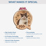 5740OUS4 custom 2 layered wood ornament cats first christmas ornament with photo_ 5740OTTQD
