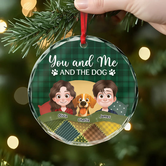5750OUK2 glass couples christmas ornaments personalized gifts for pet lovers 5750O6YND