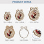5751OUS1 custom photo gift for family 2 layered wooden christmas ornament 5751O86NI3