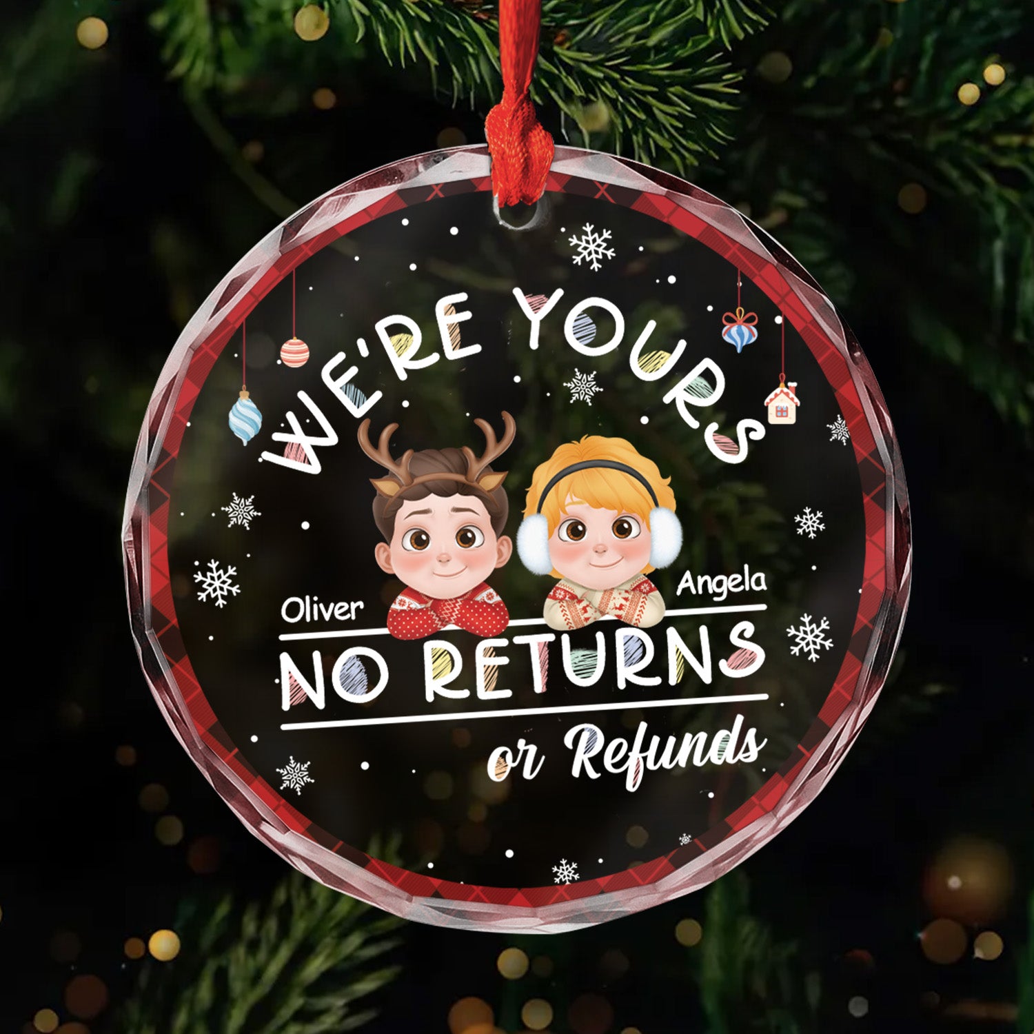 5757OUS1 personalized gifts for kids were yours glass christmas ornament 5757O3QQA