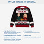 5766WUS5 custom gifts for dog lovers couple with dog ugly christmas sweater 5766WKLZC