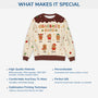 5790WUK5 personalized parent gifts gingerbread man ugly christmas sweater 5790W3YZB