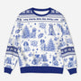 5799WUS1 personalized dog gifts blue toile ugly christmas sweater 5799WTMMC