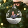 5800OUK2 personalized golf gifts acrylic christmas ornament with photo 5800OKZCB