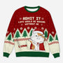 5818WUS1 custom cat ugly christmas sweater funny gifts for cat lovers 5818W6LTD