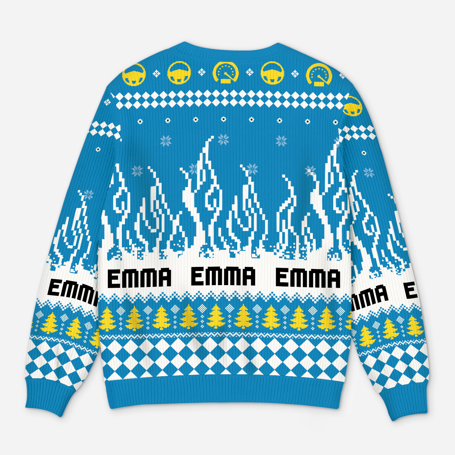 5847WUS3 car ugly christmas sweater_ wth face personalized gifts for kids 5847WTQMK