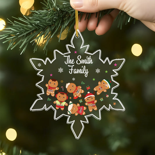 5869OUS2 snowflake christmas ornaments_ acrylic personalized family gifts 5869OKMCI