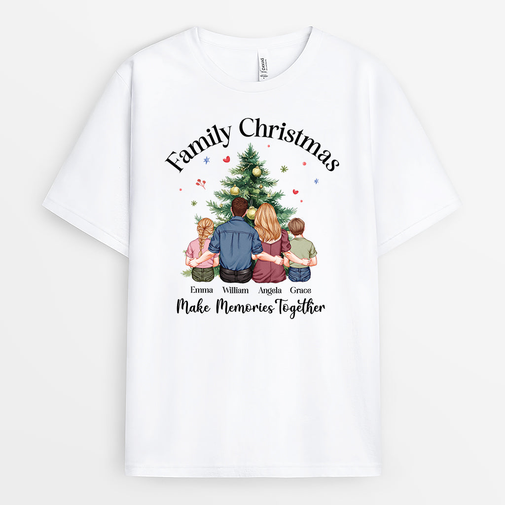 5877AUS1 custom christmas shirts for family making memories together_ 5877ATTQI