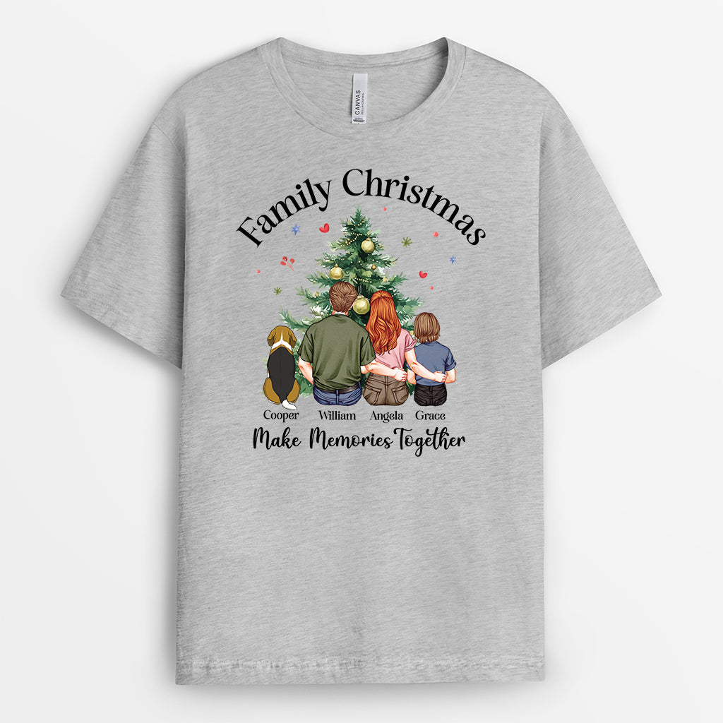 5877AUS2 custom christmas shirts for family making memories together_ 5877ATTQI