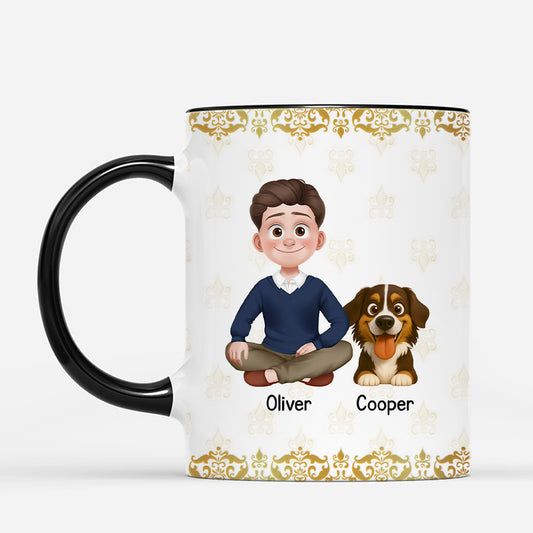 5884MUK2 personalized dog and owner mug_ just a girl who loves her dog 5884M3YMC_98302f1d 0d47 4cb6 9820 3a9e4b80d0fd