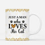 5884MUK3 personalized cat and owner mug_ just a girl who loves her cat 5884M3YMD