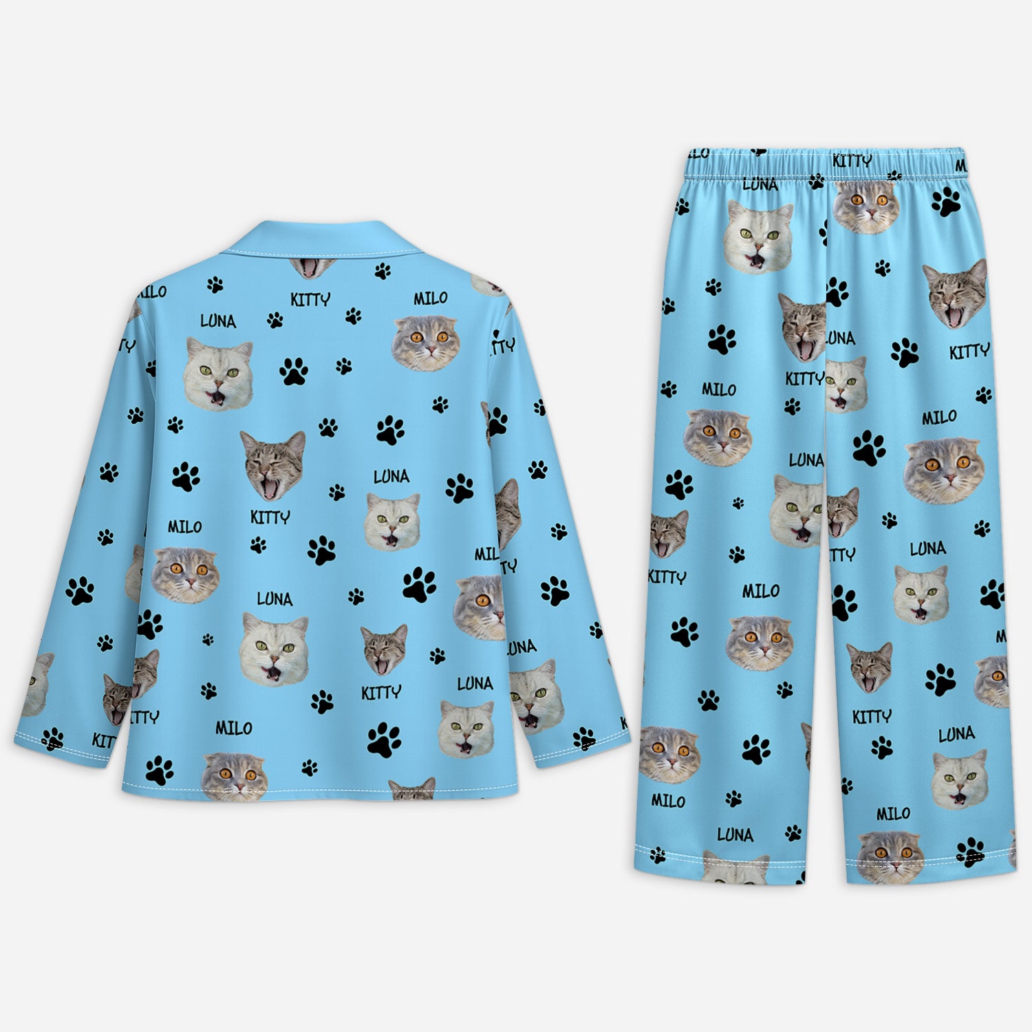 5900VUK2 personalized pajamas with cat face_ unique gifts for cat owners 5900VKZND