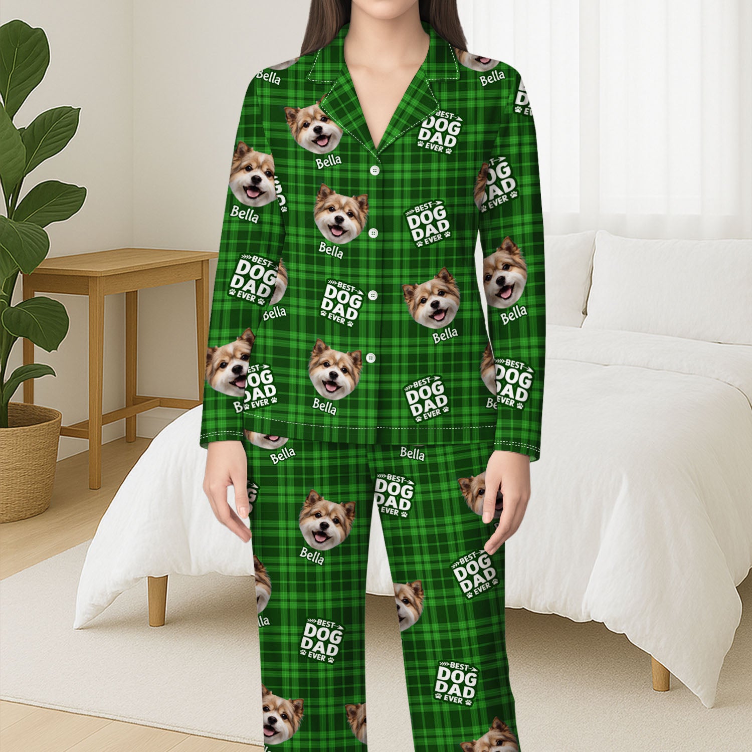 5911VUS3 custom pajamas with dog face_ gifts for dog moms 5911VTVMC
