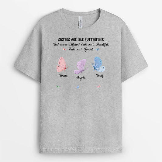 5927AUS2 sisters are like butterfiles shirt personalized gift for sister 5927A8VCE