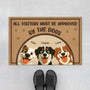 5931DUS1 all visitors must be approved by the dog door mat custom dog lover gifts 5931D6TAC_8cb2d355 d309 4fbf 870f 7def35990e67
