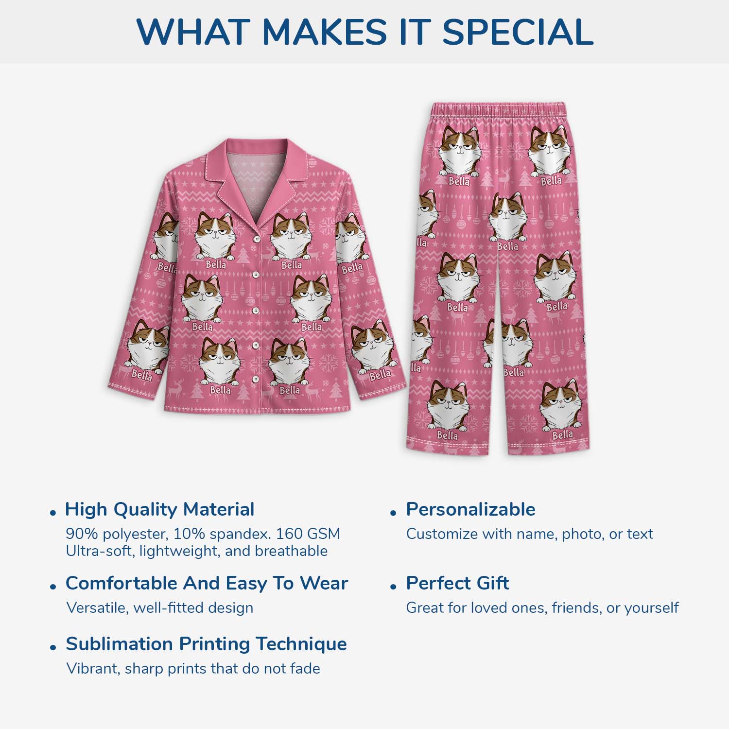 5935VUS5 personalized christmas pajamas with cat face cat lover gifts 5935V6XZD