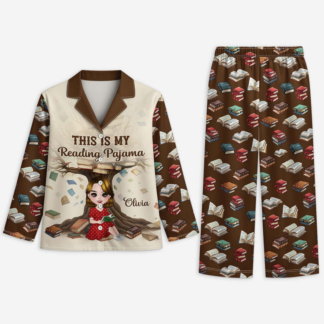 Personalised This is my Reading Pyjama for Book Lovers Women - Custom ...