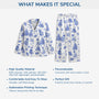 5938VUK5 blue toile cat pajamas personalized cat gifts for humans 5938V6ZMD