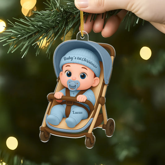 5941OUS2 3d printing effect acrylic christmas ornaments for newborns babys first xmas gifts 5941O8TZK