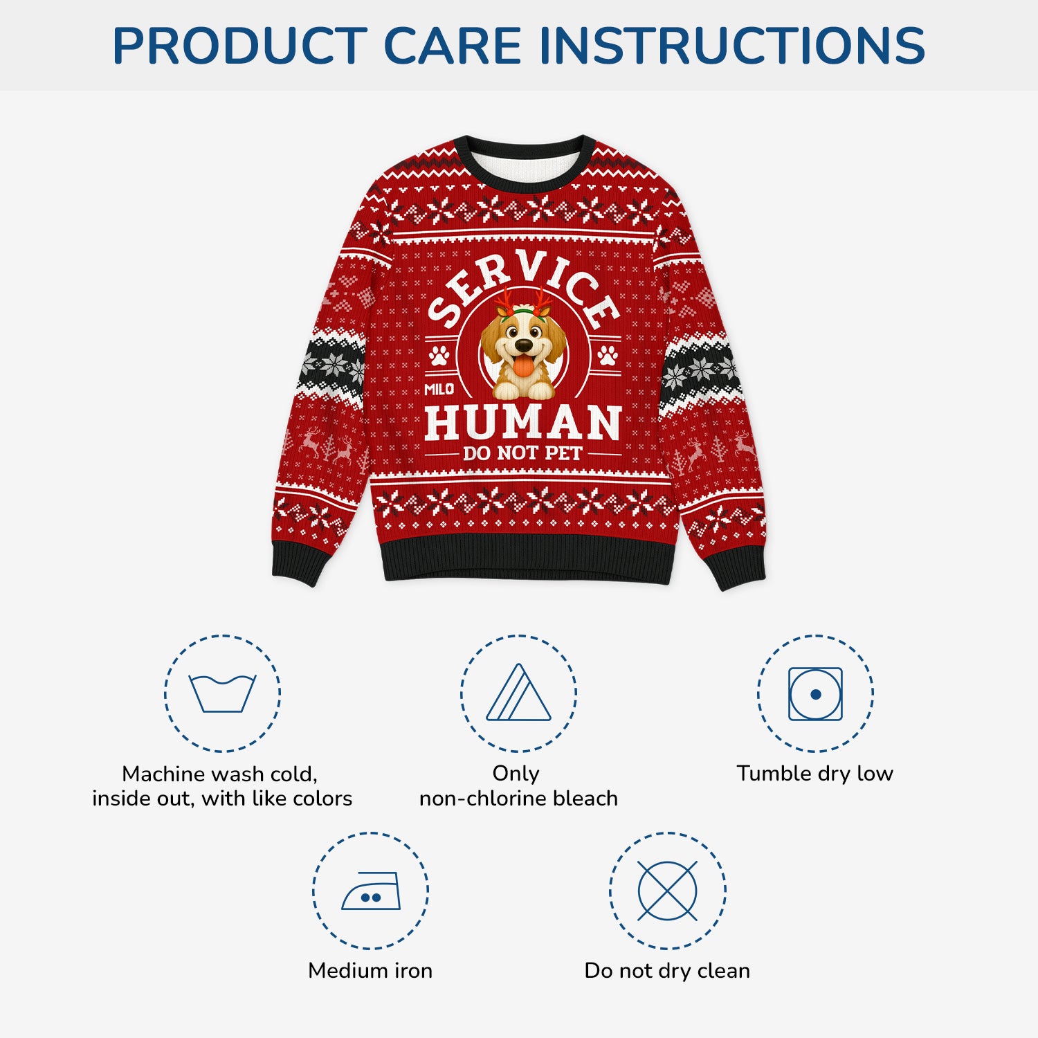 5943WUS4 personalized dog ugly christmas sweater service human do not pet_ 5943WKKNC