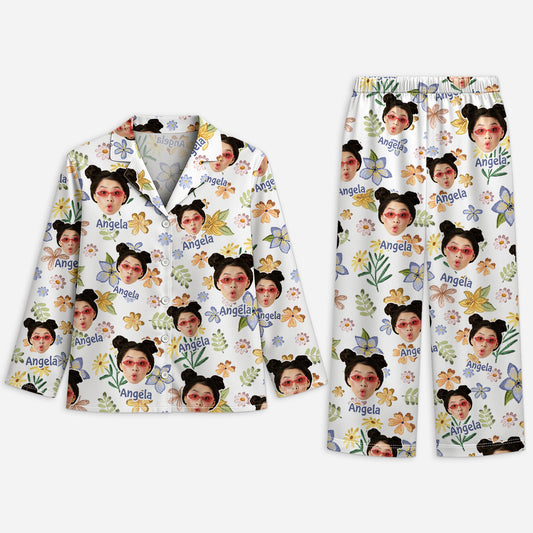5951VUS1 womens pajamas_ with names and faces personalized gifts for her 5951VKQNA