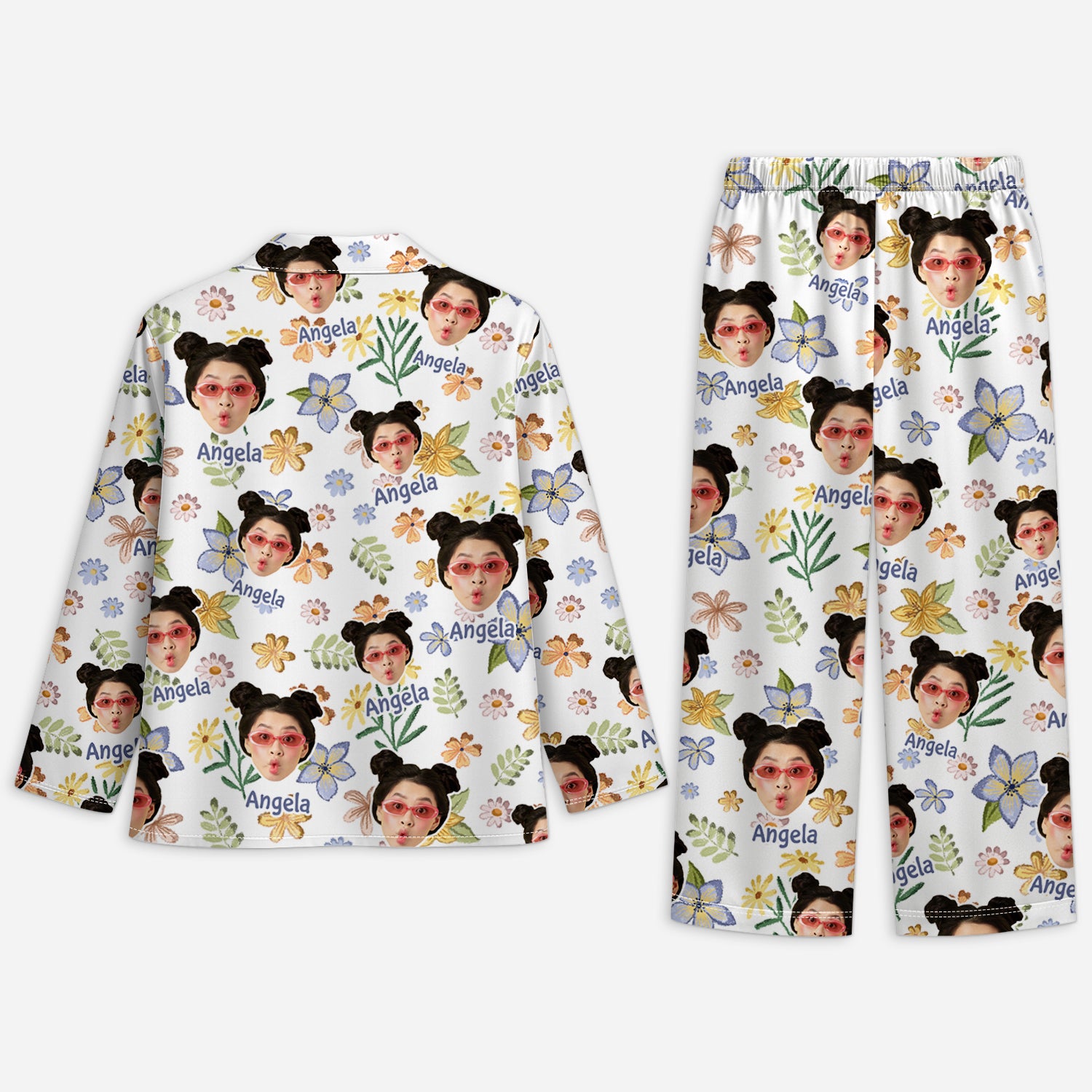 5951VUS2 womens pajamas_ with names and faces personalized gifts for her 5951VKQNA