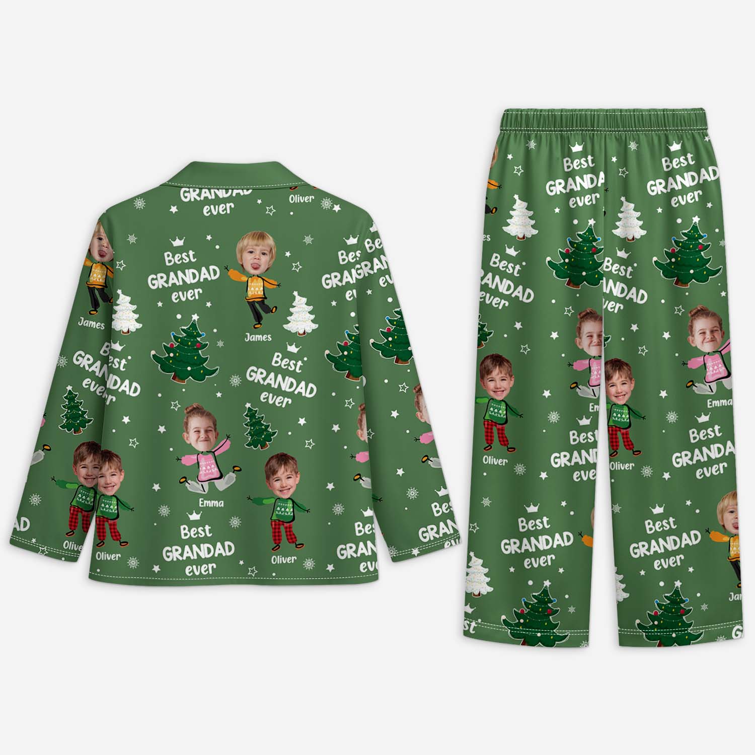 5955VUK2 custom christmas pajamas_ with faces gifts for grandpa grandma 5955V8YZB