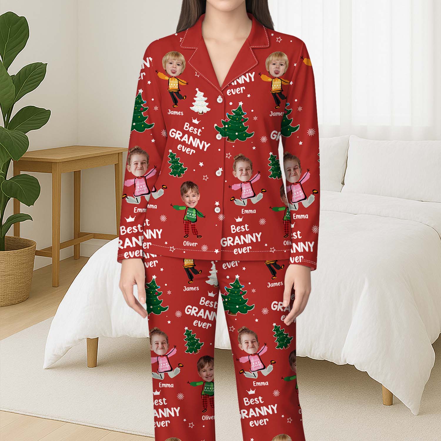 5955VUK3 custom christmas pajamas_ with faces gifts for grandpa grandma 5955V8YZB