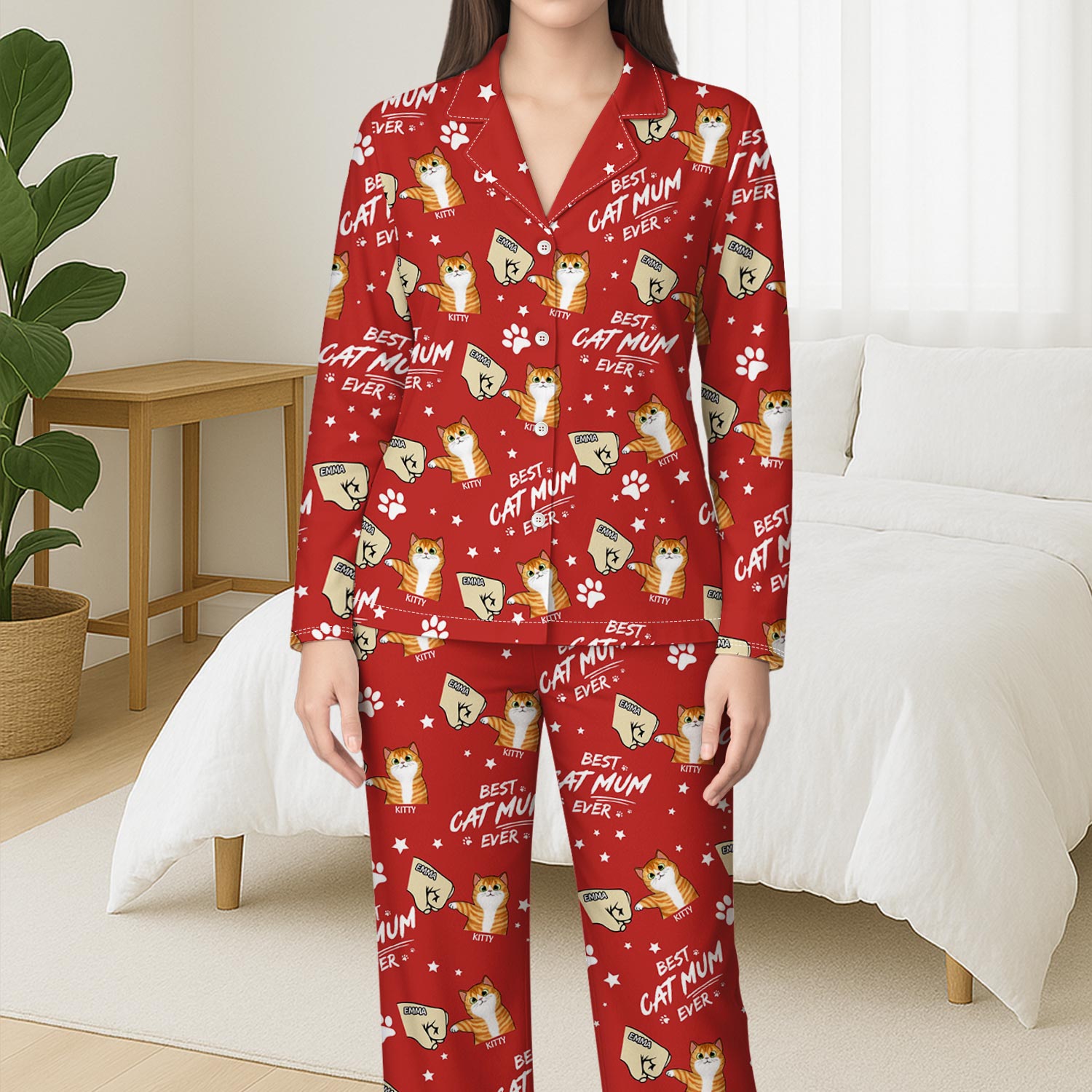 5966VUK3 best cat dad ever pajamas personalized gifts for cat owners 5966V8YAD