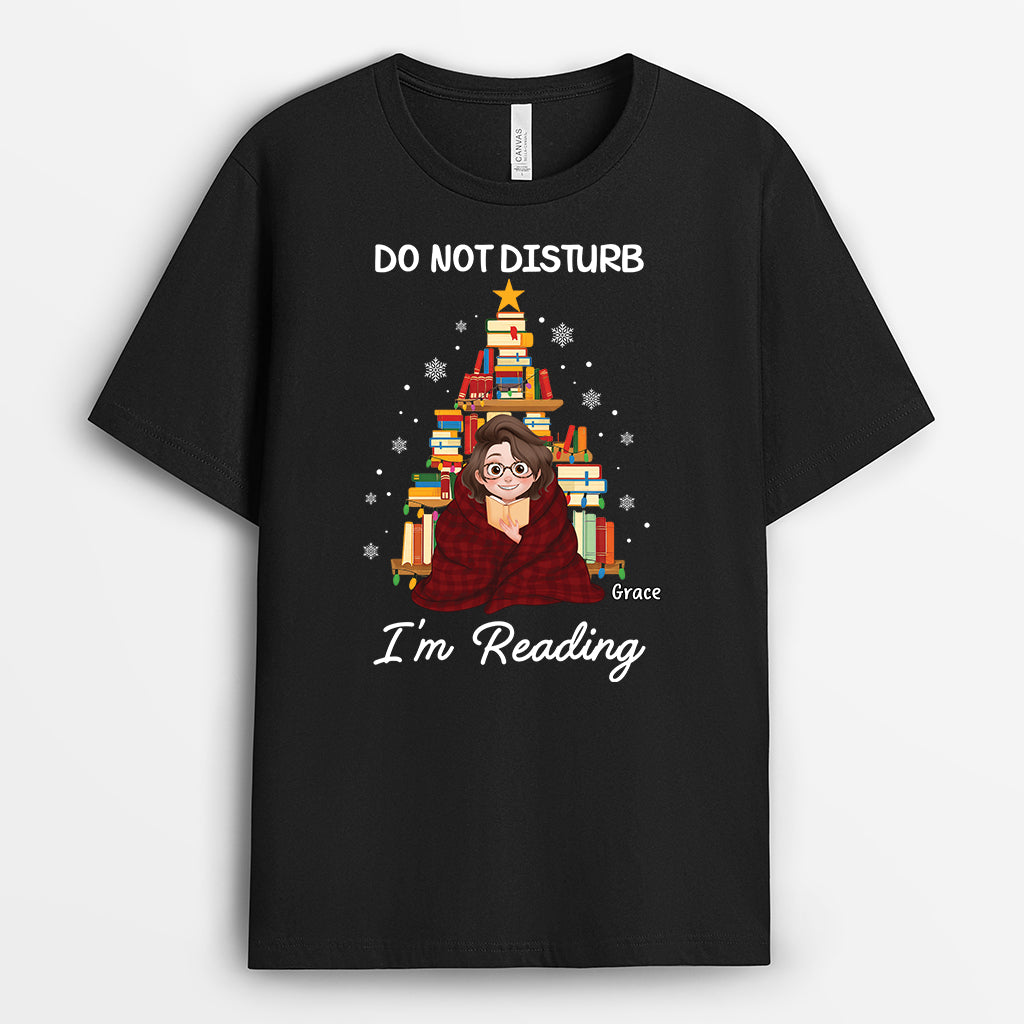 5986AUS1 do not disturb im reading christmas shirt custom book lover gifts 5986ATMCA