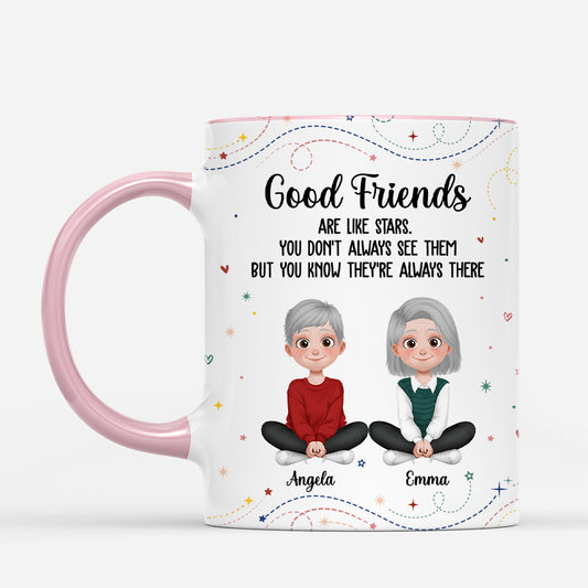 5992MUS2 good friends are like stars mug personalized gifts for friends 5992M3QQF