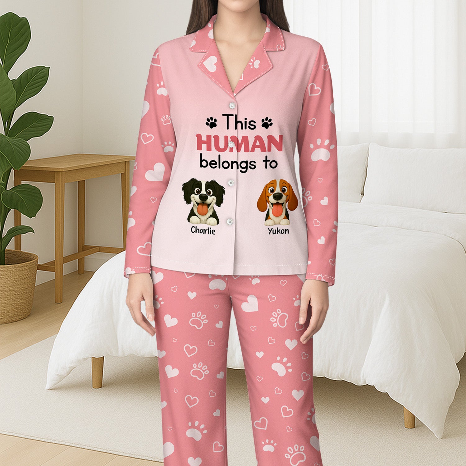 6015VUS3 this human belongs to pajamas customized gifts for dog lovers 6015V3XCC_90f45fcc f952 4956 9ed1 2cc7d68f56b7
