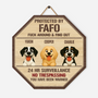 6021QUS1 wooden no trespassing signs personalized gifts for dog lovers 6021QKT5C