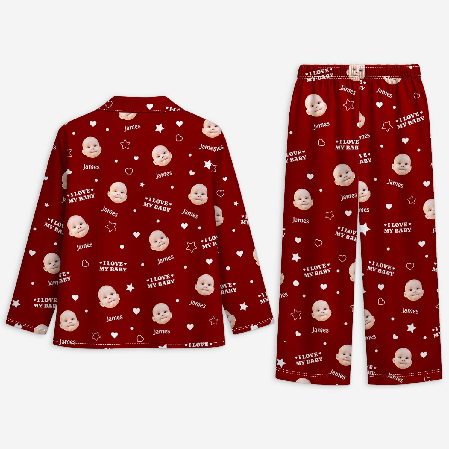 6022VUS2 personalized pajamas with faces on them gifts for mom dad 6022V3KNA
