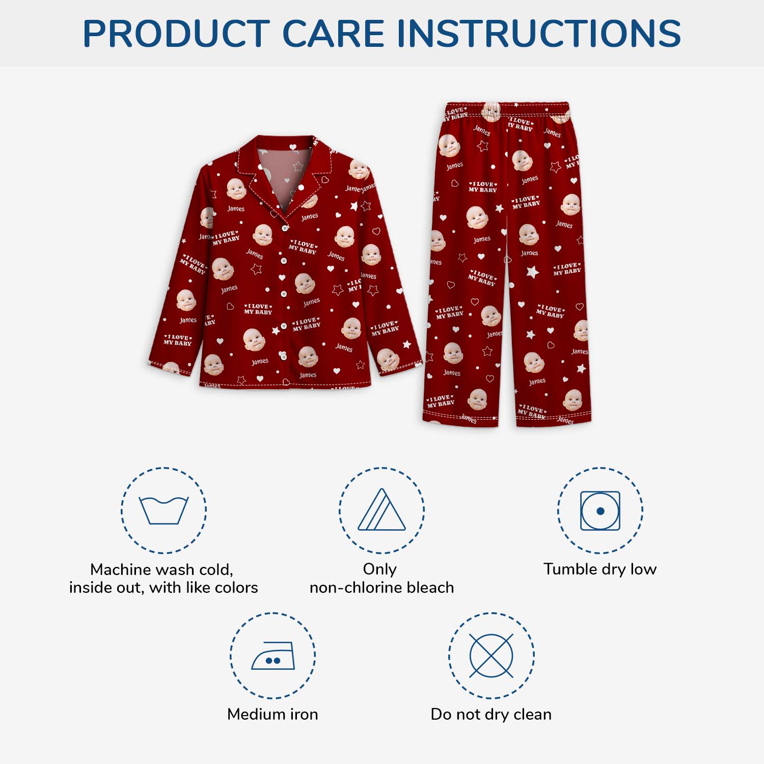 6022VUS4 personalized pajamas with faces on them gifts for mom dad 6022V3KNA