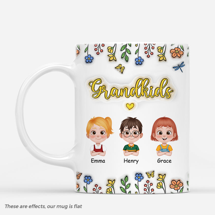6023MUS1 3d printing effect personalized grandkids mug grandparent gifts 6023M8L8B_bfad6509 fc34 4bd7 9691 41ee9b94817e