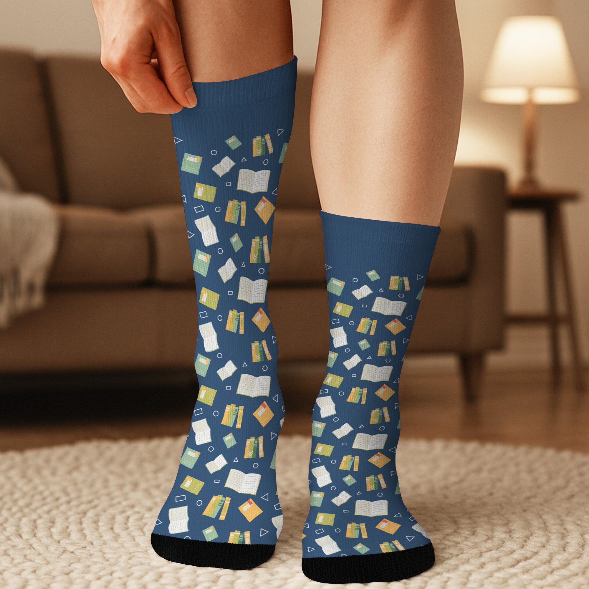 6037JUS3 do not disturb im reading socks custom bookish gifts for her_ 6037J8MTA