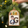 6042OUS2 custom 2 layered wooden ornaments book lover gifts for her him 6042O6Q5A