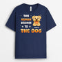 6055AUS1 this human belongs to shirt custom dog gifts for humans 6055A8FTD