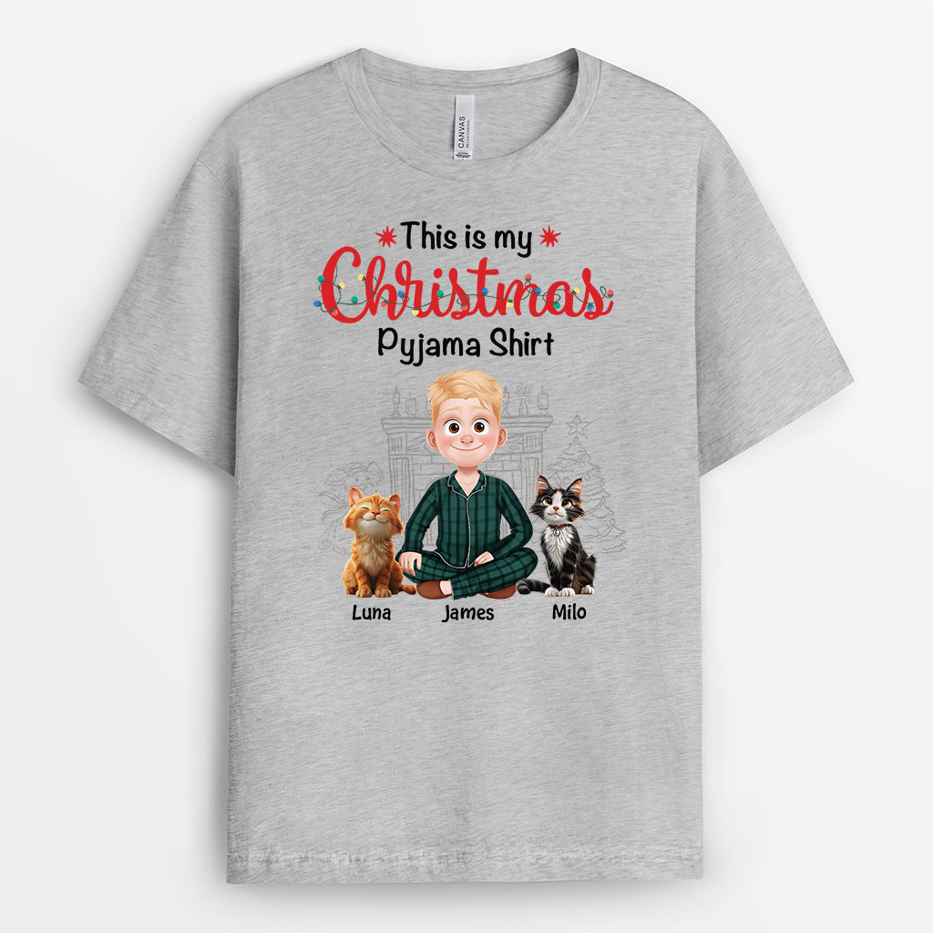 6063AUK2 this is my christmas pajama shirt custom gifts for cat lovers 6063A8LND