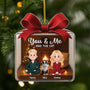 6075OUS1 personalized acrylic christmas ornaments you me and the cats 6075O6MTD