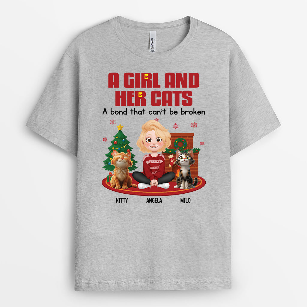 6084AUS2 personalized christmas t shirts xmas gifts for cat lovers 6084ATMCD
