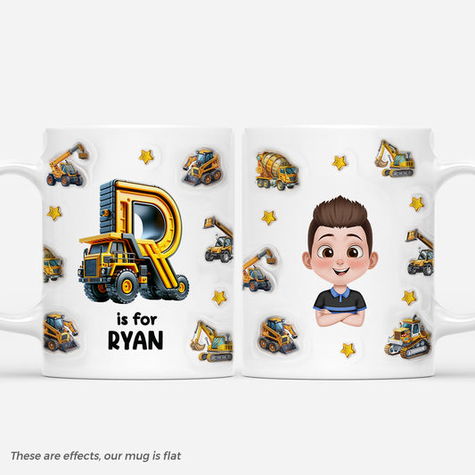 6088MUS1 coffee mugs with initials_ personalized gifts for kids 6088M3TZK