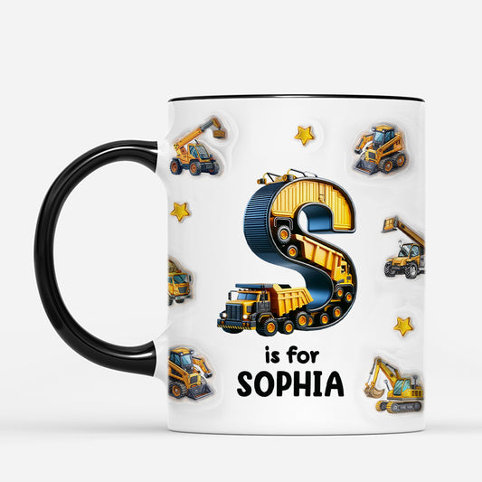 6088MUS2 coffee mugs with initials_ personalized gifts for kids 6088M3TZK