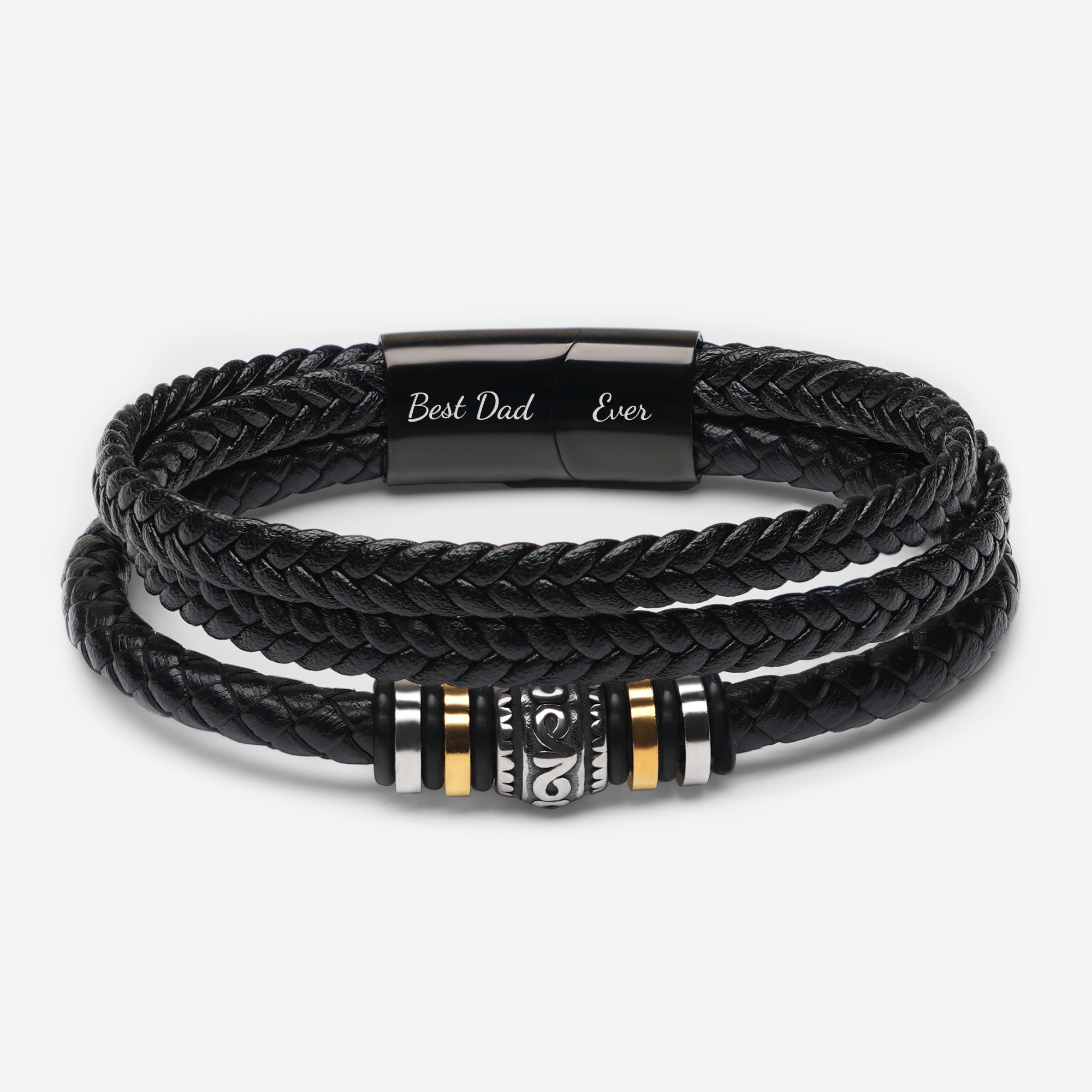 6110JUS1 mens braided leather bracelet_ with names custom gifts for dad grandpa 6110J0B0B