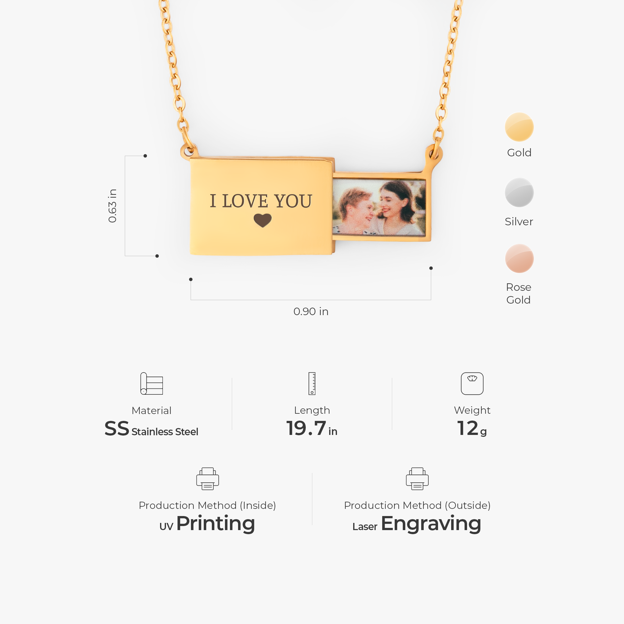 6115JUS1 envelope photo necklace custom engraved necklace_ 6115J0L5A_3