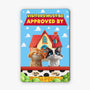 6126EUS1 metal visitors must be approved by the cat sign custom cat lover gifts 6126EKMZD