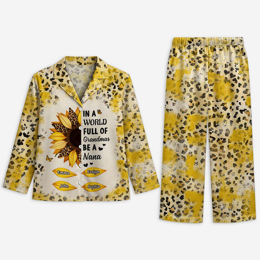 6130VUS1 custom womens pajamas_ in a world full of grandmas be a nana 6130VKLAA_1