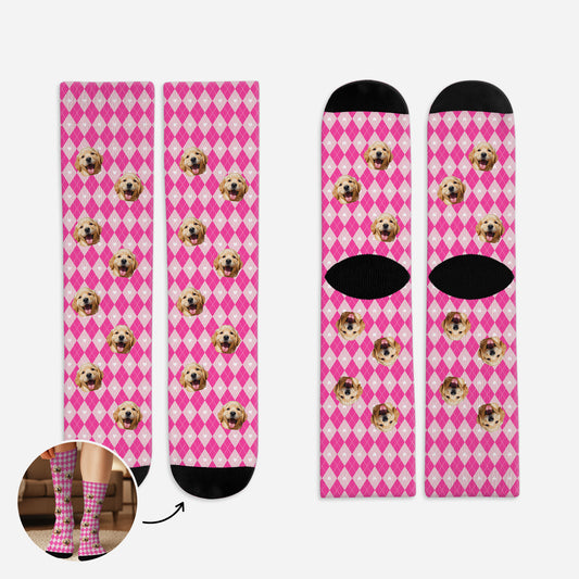 6136JUS1 personalized socks with dog faces gifts for dog owners 6136J3MNC